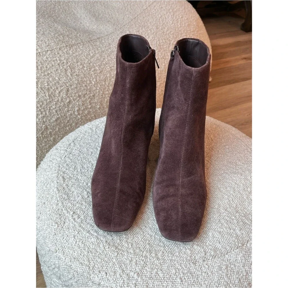 Sam Edelman Paige Brown Suede Ankle Boot in Cafe Noir size 10